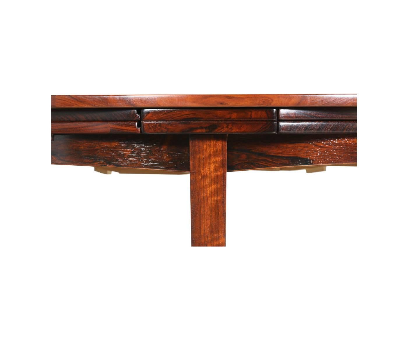 Mid-20th Century Danish Modern “Flip Flap” Rosewood Dining Table by Dyrlund