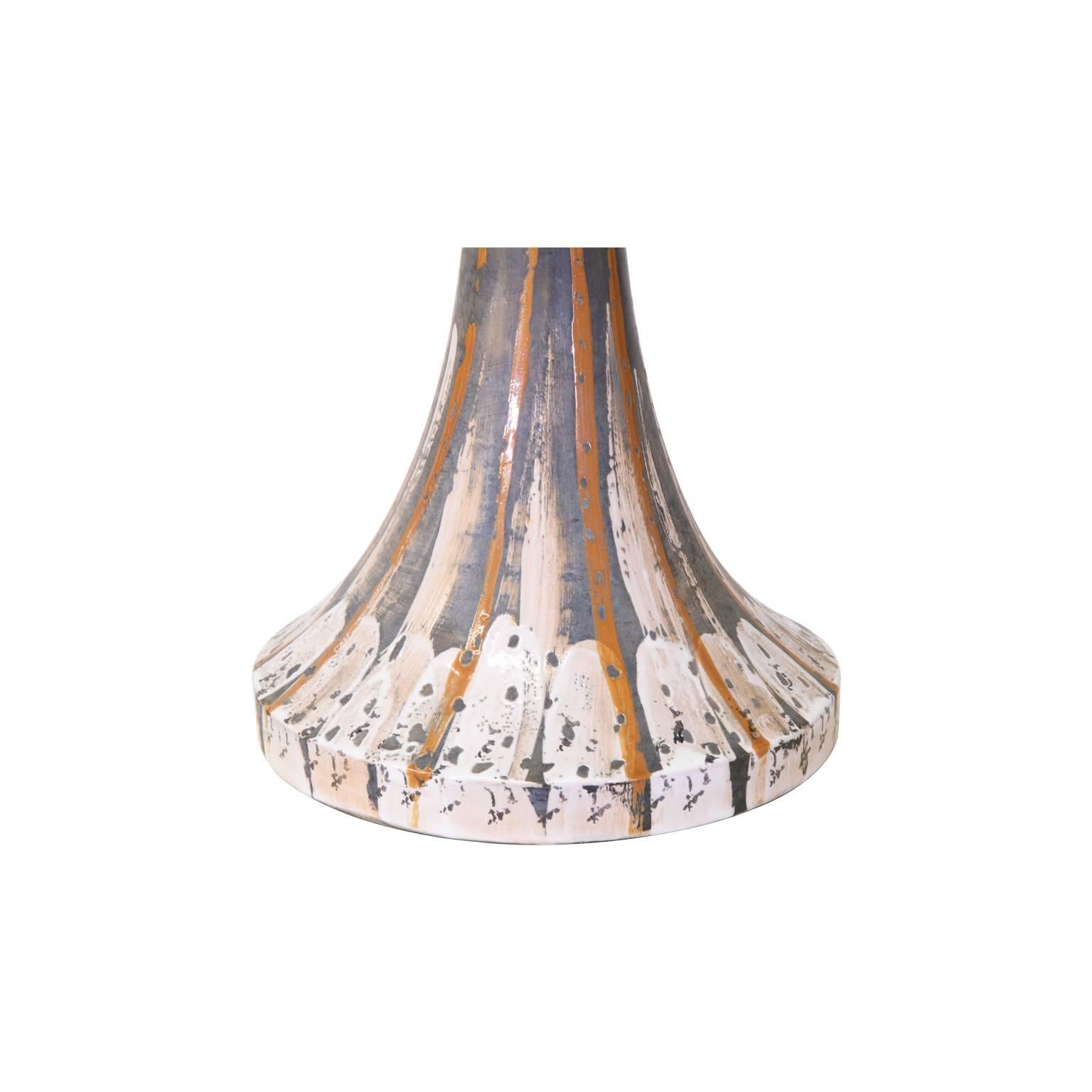 Mid-Century Modern Rare Ceramic “Tulip” Side Table by Bitossi