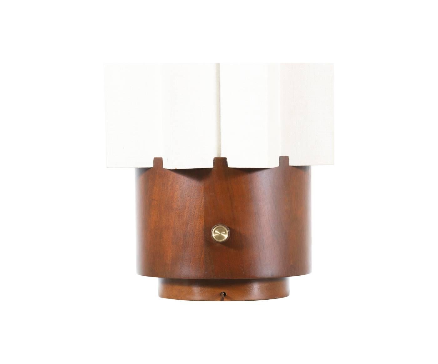 Mid-Century Modern Mid-Century Table Lamp with Origami Style Shade