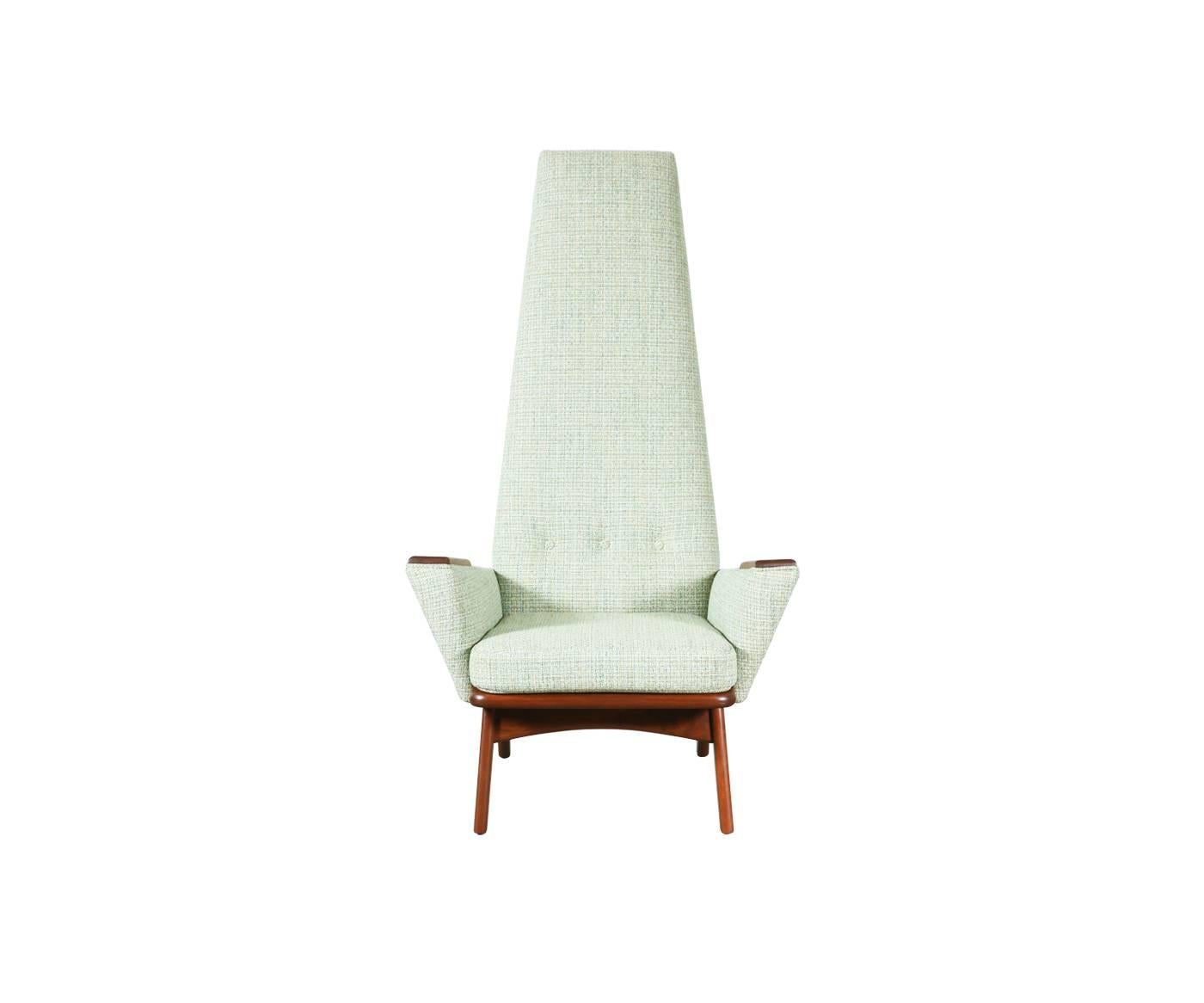 Mid-Century Modern Adrian Pearsall “Slim Jim” High Back Chair for Craft Associates