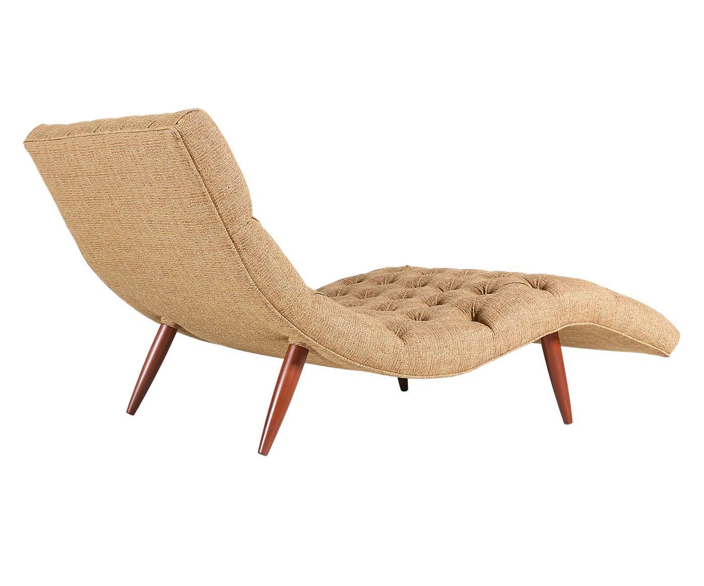 Mid-Century Modern Adrian Pearsall Tufted Chaise Longue for Craft Associates