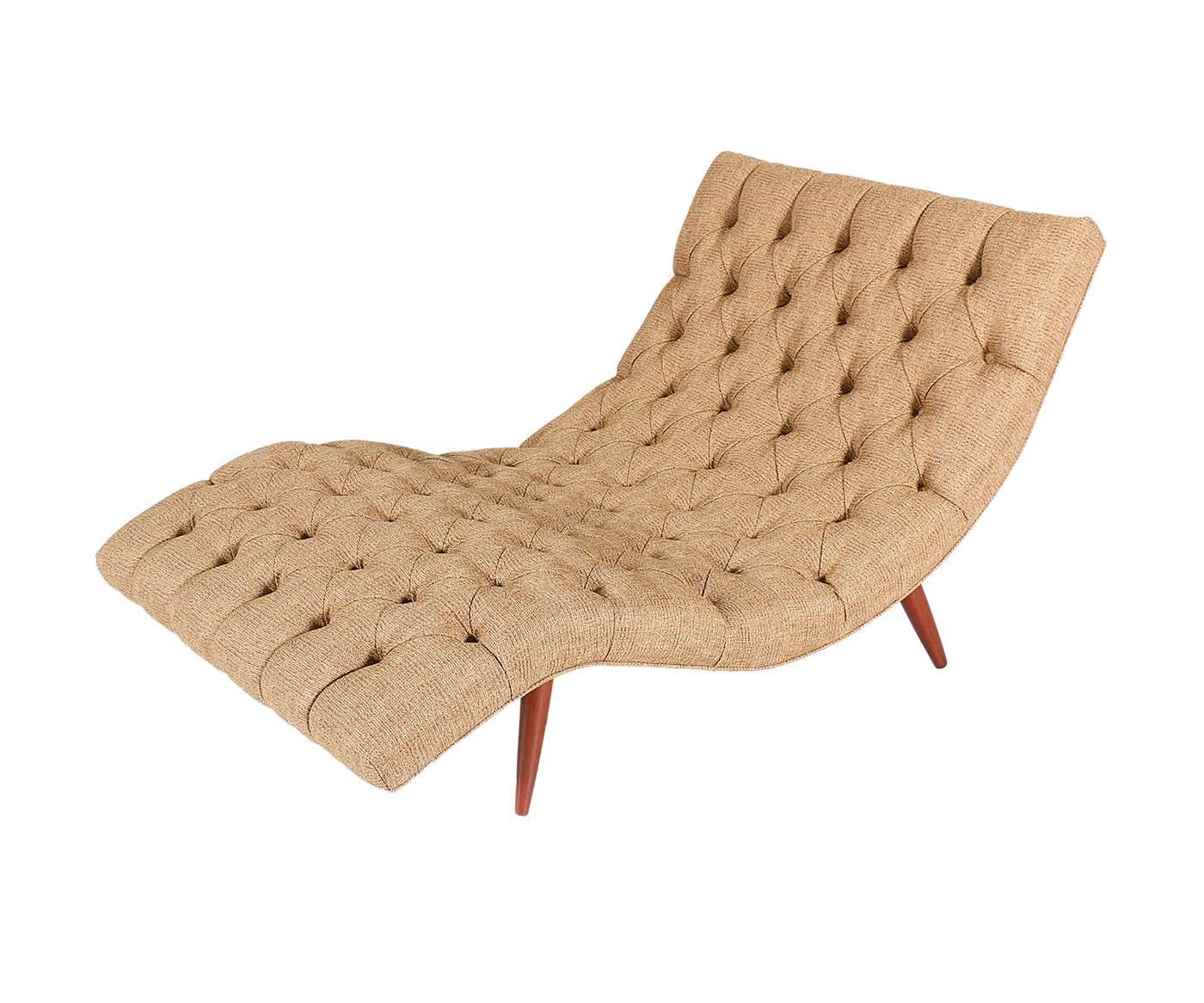 American Adrian Pearsall Tufted Chaise Longue for Craft Associates