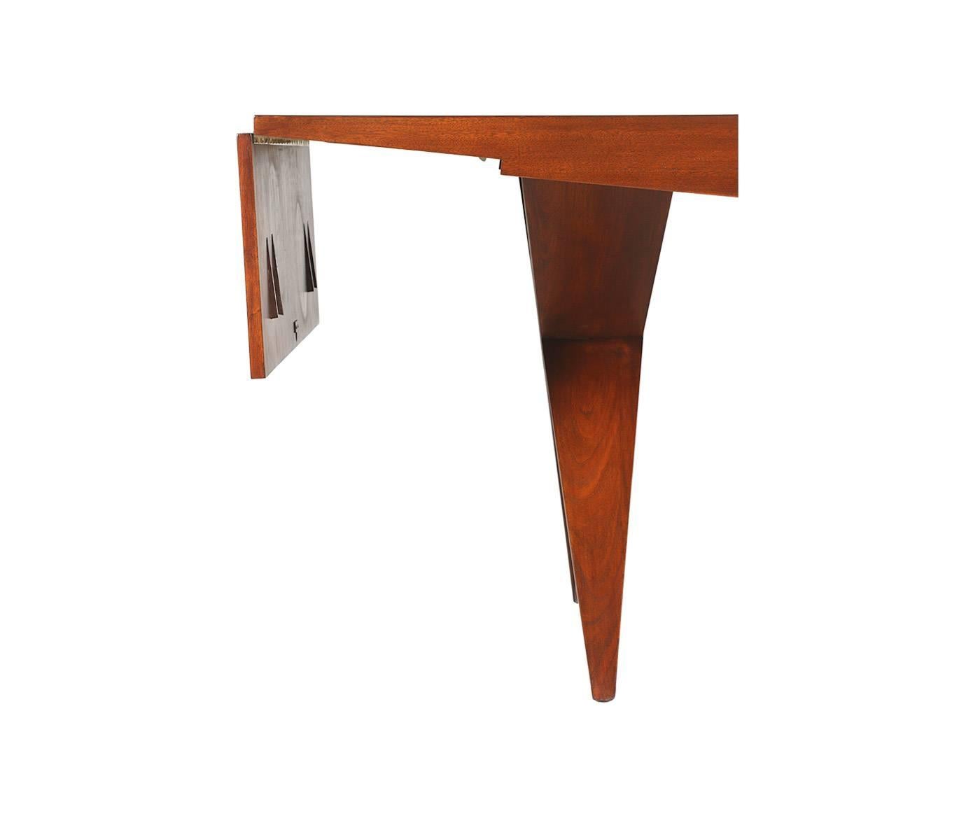 American Rare Architectural Dining Table by Dan Johnson for Hayden Hall Furniture
