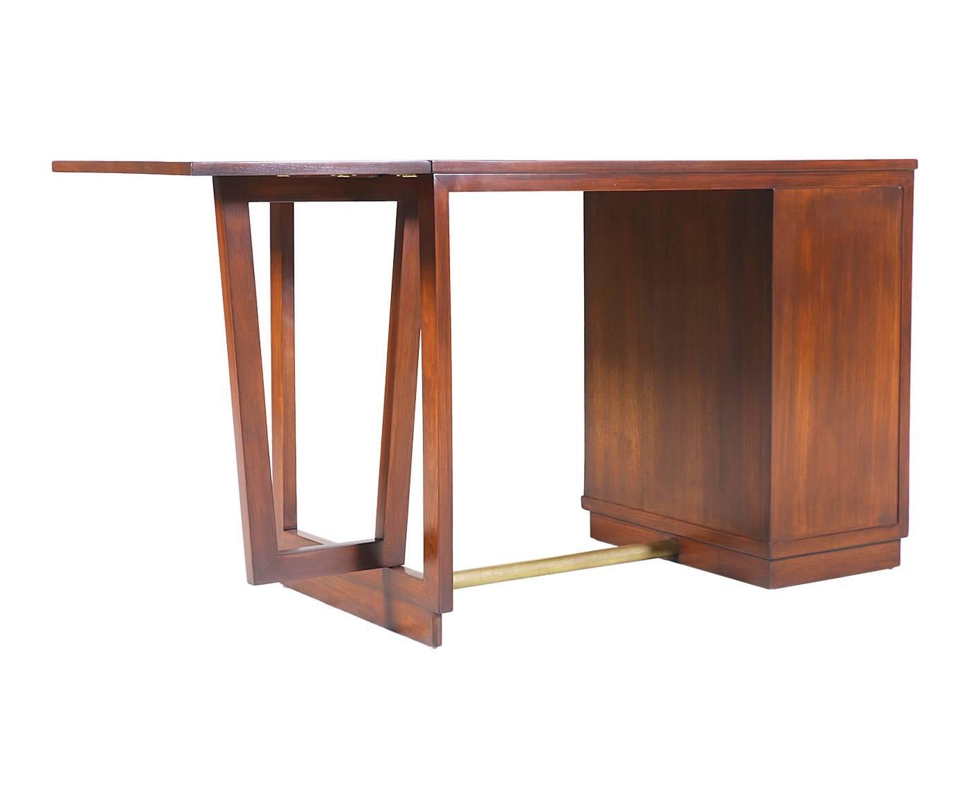 Stained Edward J. Wormley “Precedent” Writing Desk for Drexel