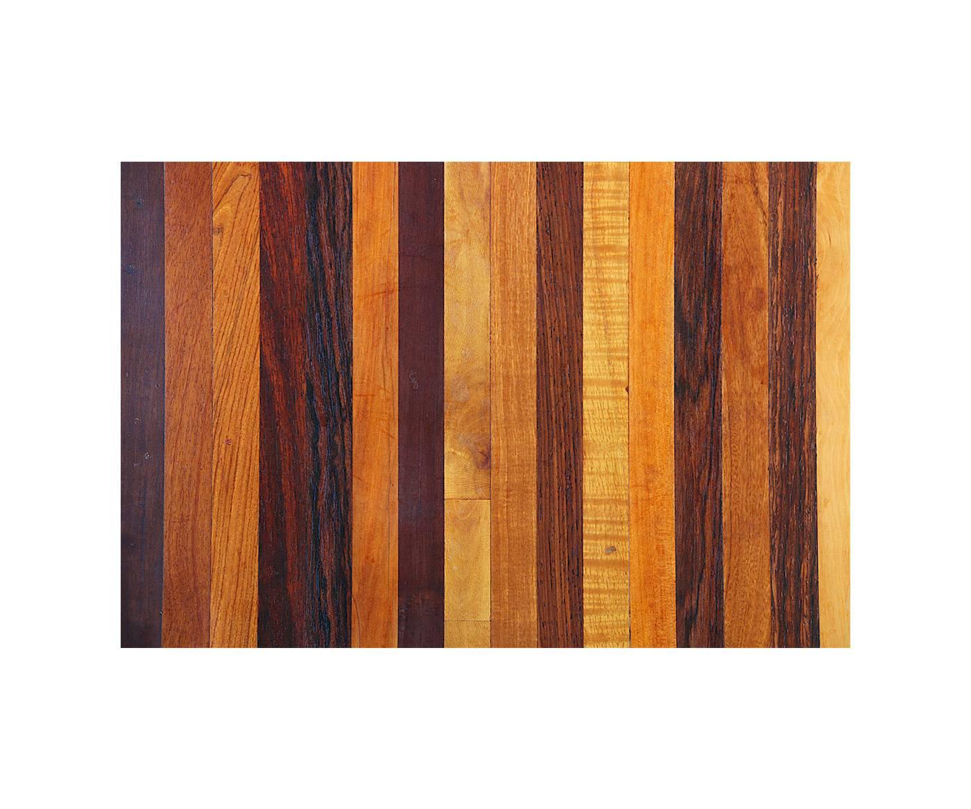 Designer: Donald Shoemaker.
Manufacturer: Señal, S.A.
Period/Style: Mid-Century Modern.
Country: Mexico.
Date: 1960s.

Dimensions: 2″ H x 23.5″ L x 16″ W.
Materials: Rosewood, oak, birch, walnut, maple, cherry.
Condition: Shows minimal wear