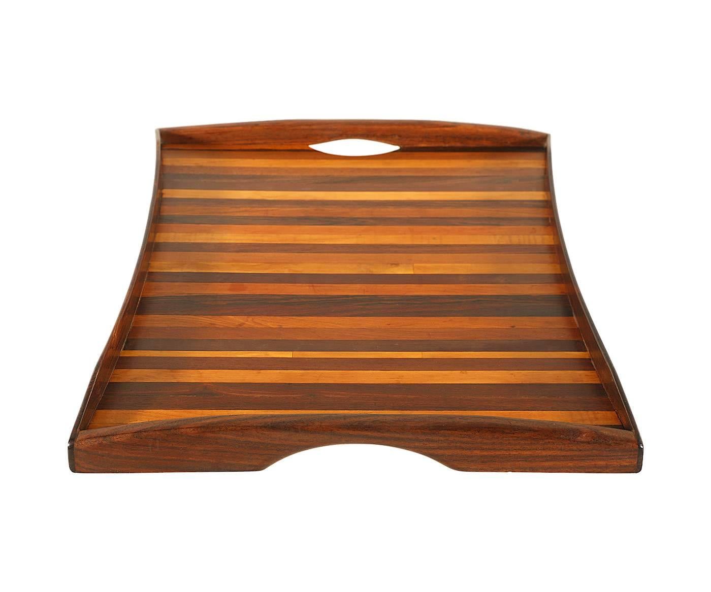 Mexican Donald Shoemaker Exotic Multi-Wood Serving Tray