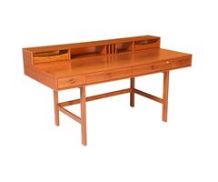 Peter Løvig Nielsen “Flip Top” Teak Desk