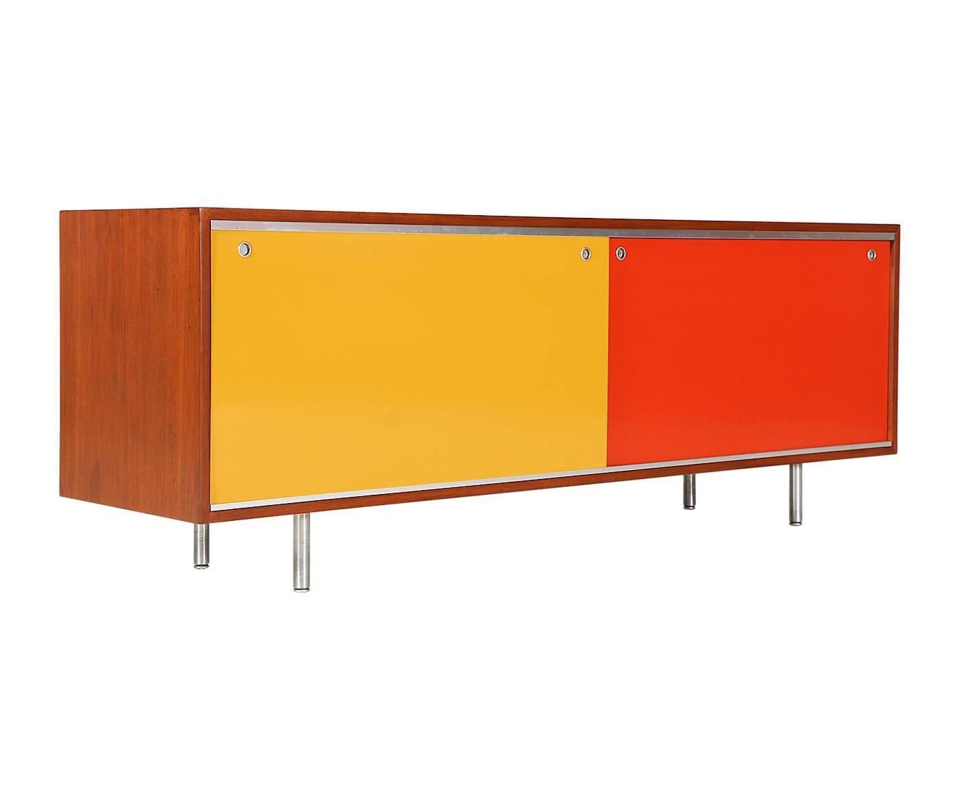American George Nelson Credenza with Color Door Panels for Herman Miller