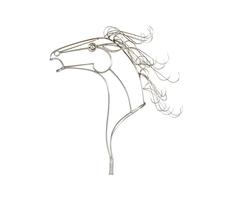 Curtis Jere Horse Bust Sculpture for Artisan House
