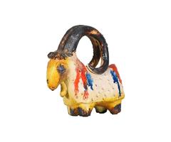 Sculpture en céramique de chèvre Ivo de Santis pour Gli Etruschi