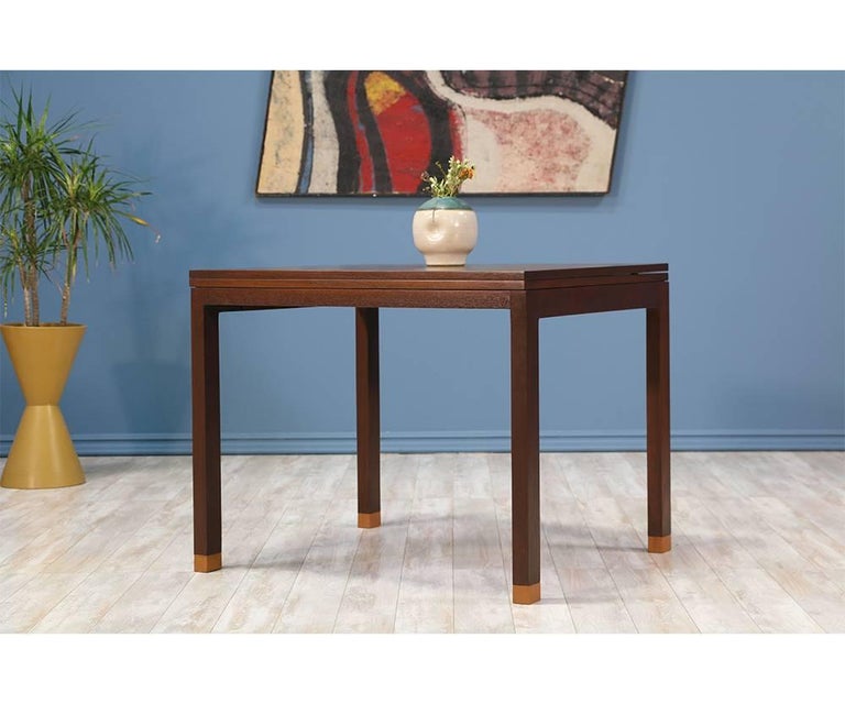 Edward J. Wormley Flip Top Game Table for Dunbar For Sale at 1stdibs