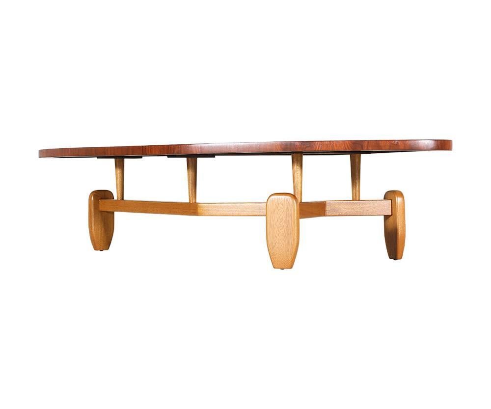 American John Keal “Outrigger” Floating Top Coffee Table for Brown Saltman