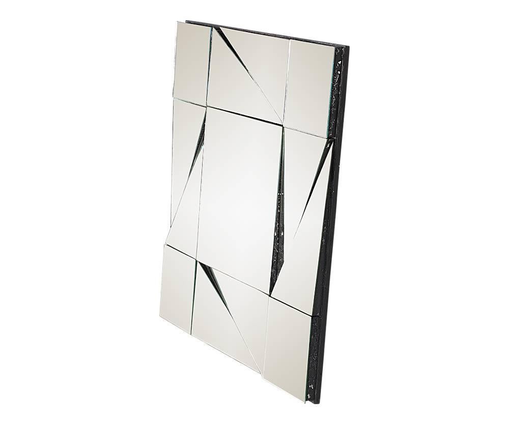 American Mid-Century Modern “Slopes” Mirror by Neal Small