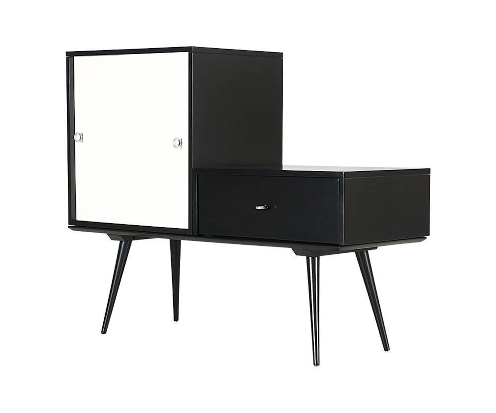 Ebonized Paul McCobb “Planner Group” Bench Cabinet for Winchendon Furniture