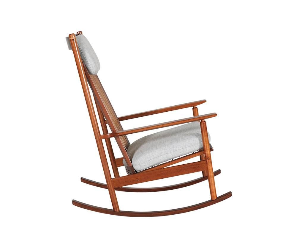 Mid-Century Modern Hans Olsen Model 532-A Teak Rocking Chair for Juul Kristensen