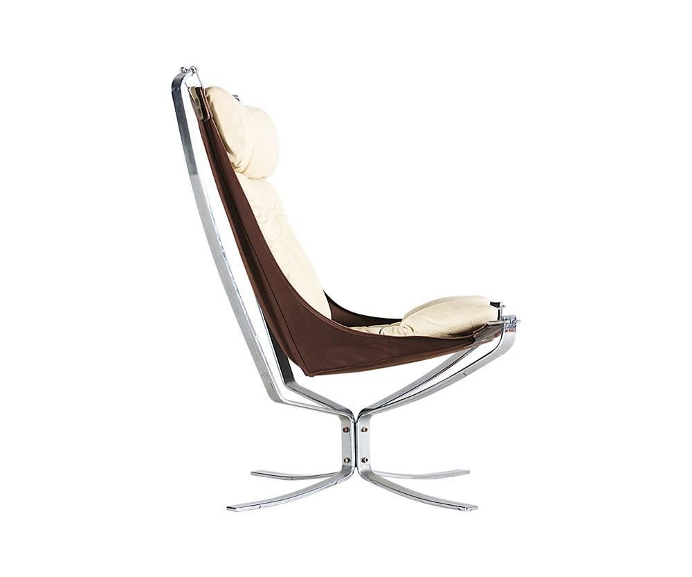 Sigurd Ressel Chrome “Falcon” Chair for Vatne Møbler In Excellent Condition In Los Angeles, CA