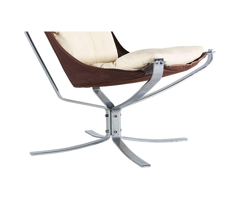 Late 20th Century Sigurd Ressel Chrome “Falcon” Chair for Vatne Møbler