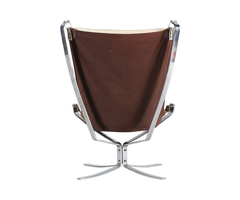 Sigurd Ressel Chrome “Falcon” Chair for Vatne Møbler 1