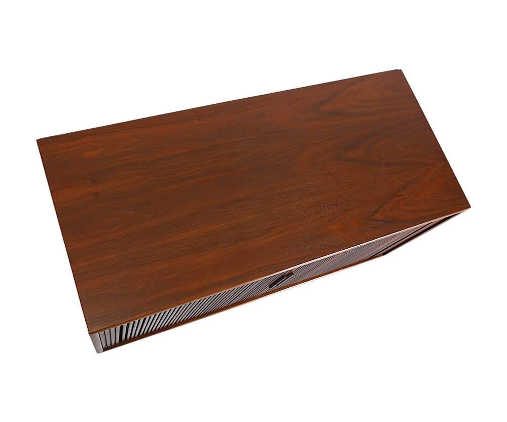 Kipp Stewart “Declaration” Tambour Door Credenza for Drexel In Excellent Condition In Los Angeles, CA