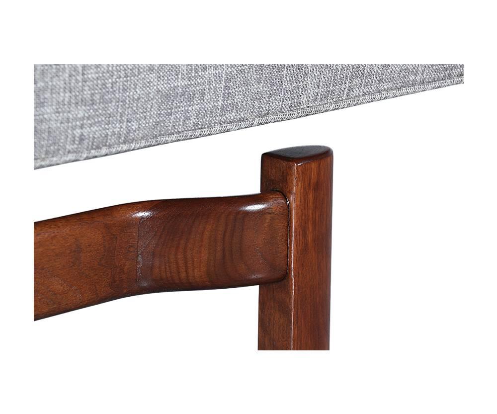 Fabric Mid-Century Modern Floating Tufted Bench
