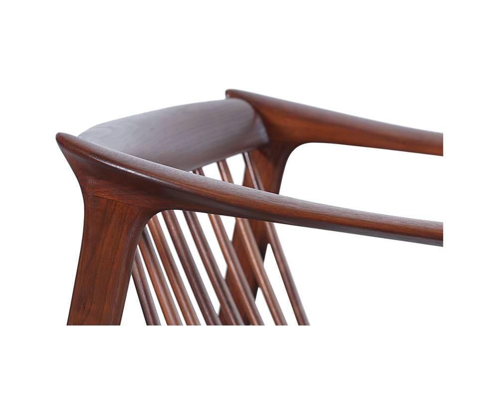 Swedish Folke Ohlsson Model 72-C Walnut Lounge Chairs for DUX