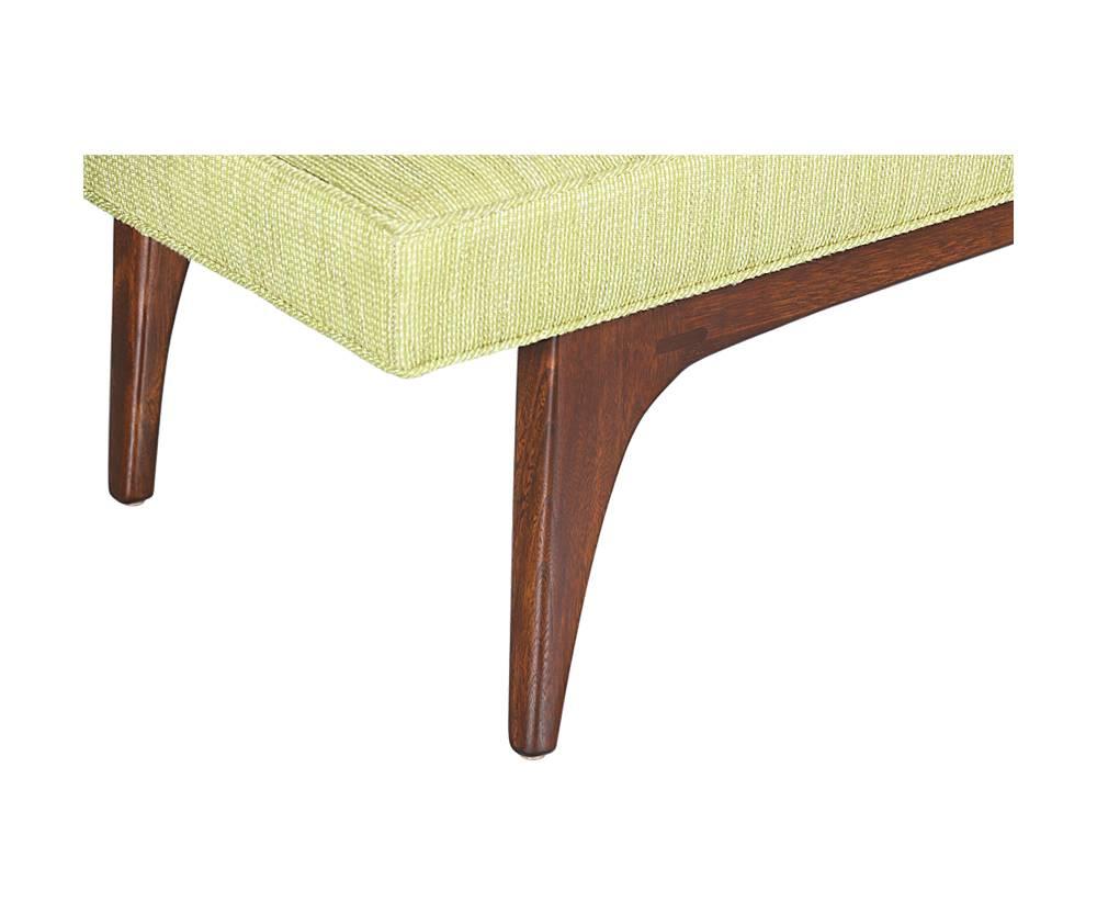 American Mid-Century Tufted Resting Bench