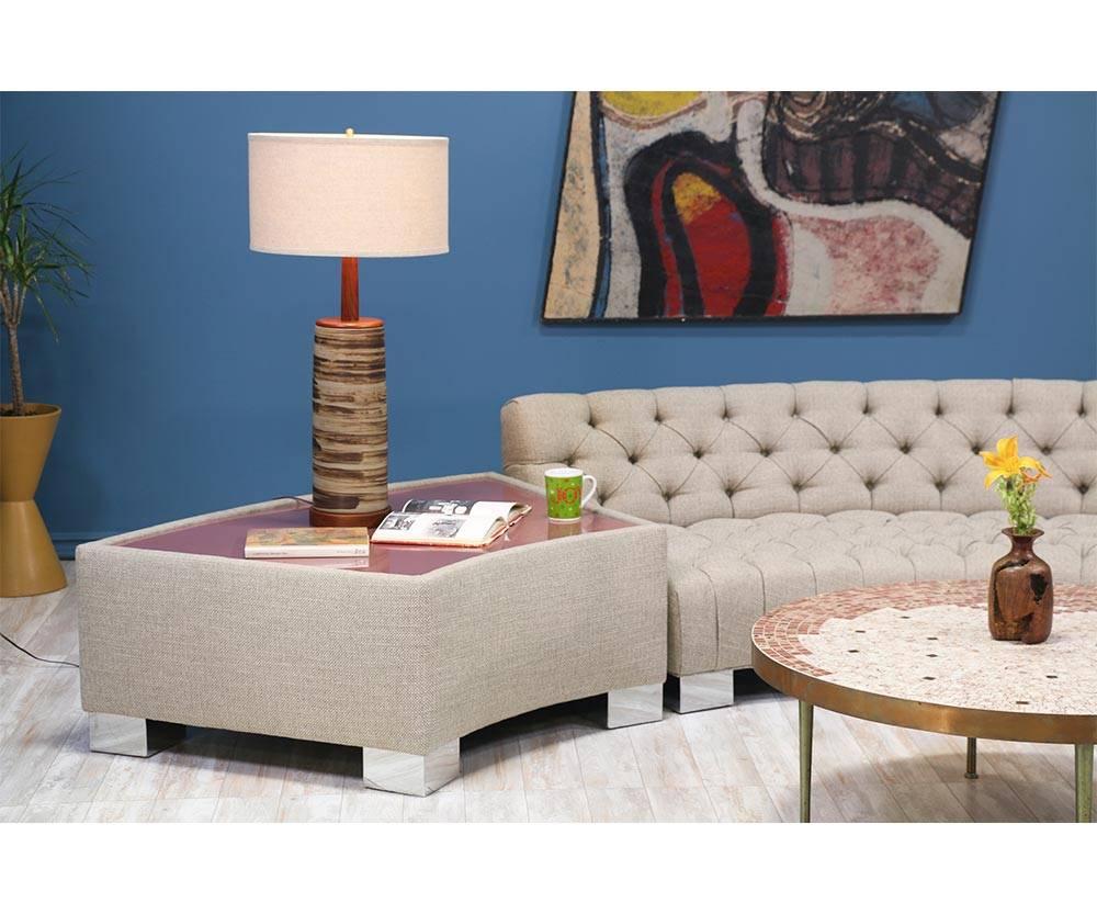 Milo Baughman Diamond Tufted Modular Sofa for Thayer Coggin In Excellent Condition In Los Angeles, CA