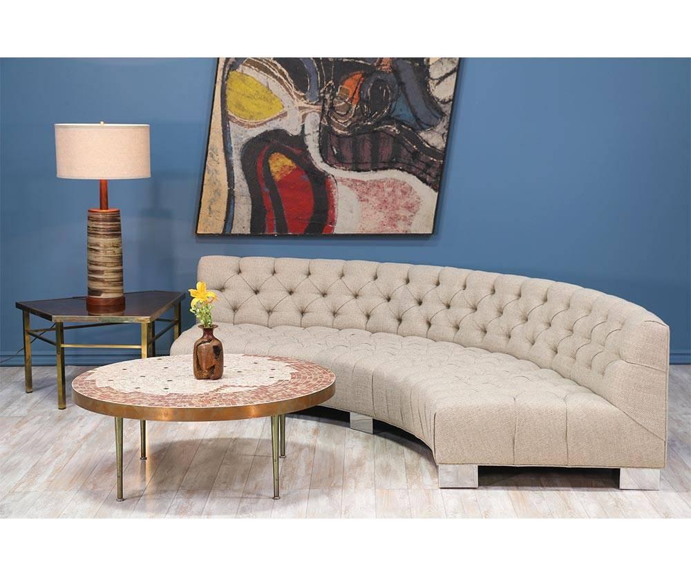 Mid-Century Modern Milo Baughman Diamond Tufted Modular Sofa for Thayer Coggin
