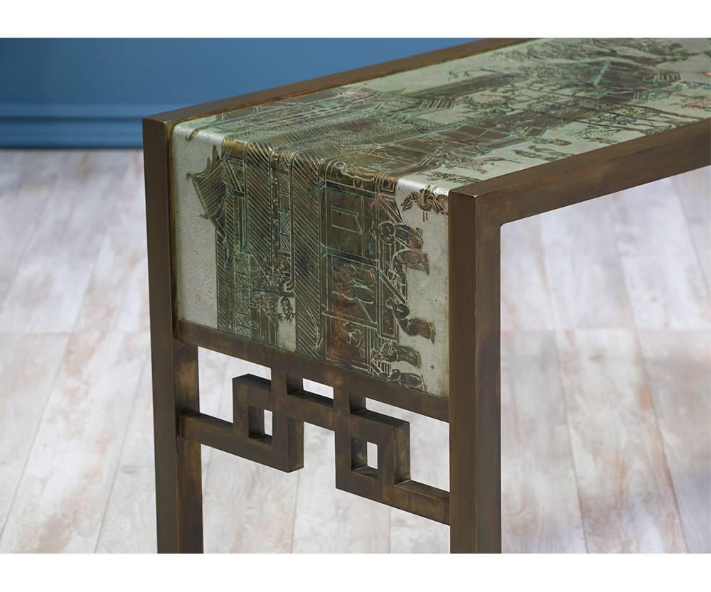 American Philip and Kelvin LaVerne “Spring Festival” Console Table