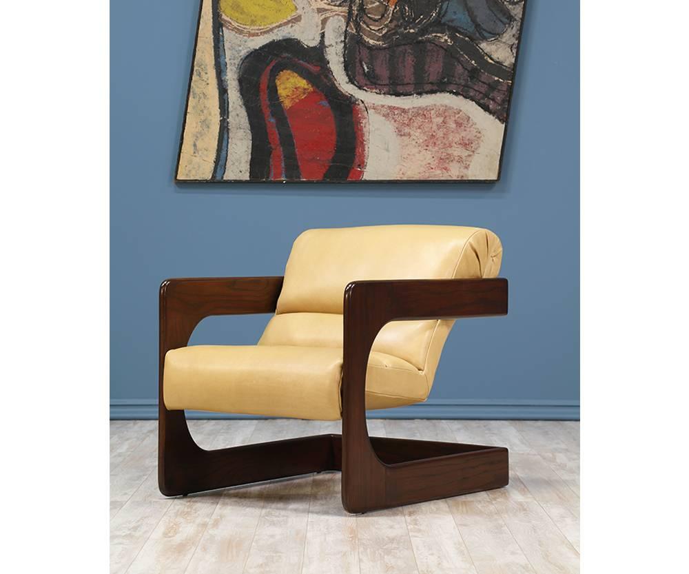 Late 20th Century Lou Hodges Lounge Chairs for California Design Group