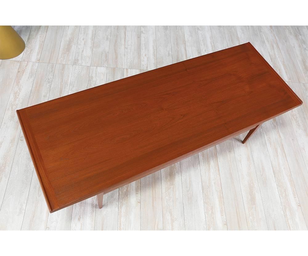 Danish Modern Teak Coffee Table by Moreddi In Excellent Condition In Los Angeles, CA