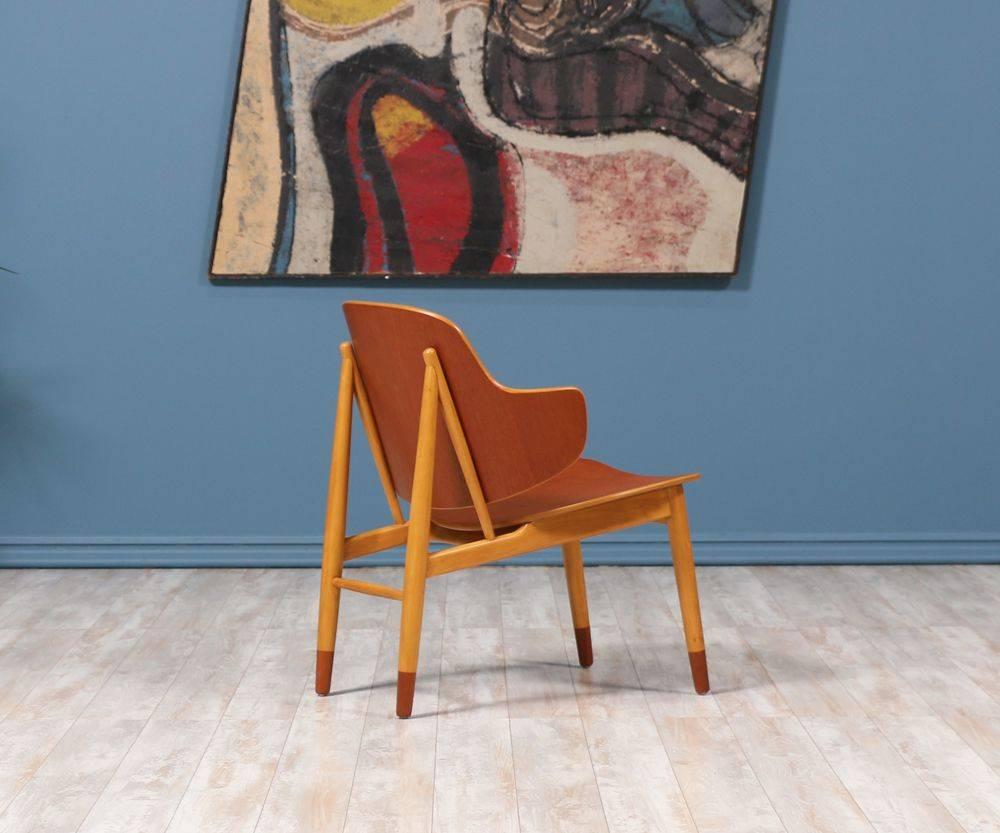 Danish Expertly Restored - Ib Kofod-Larsen Shell Chairs for Christiansen & Larsen For Sale