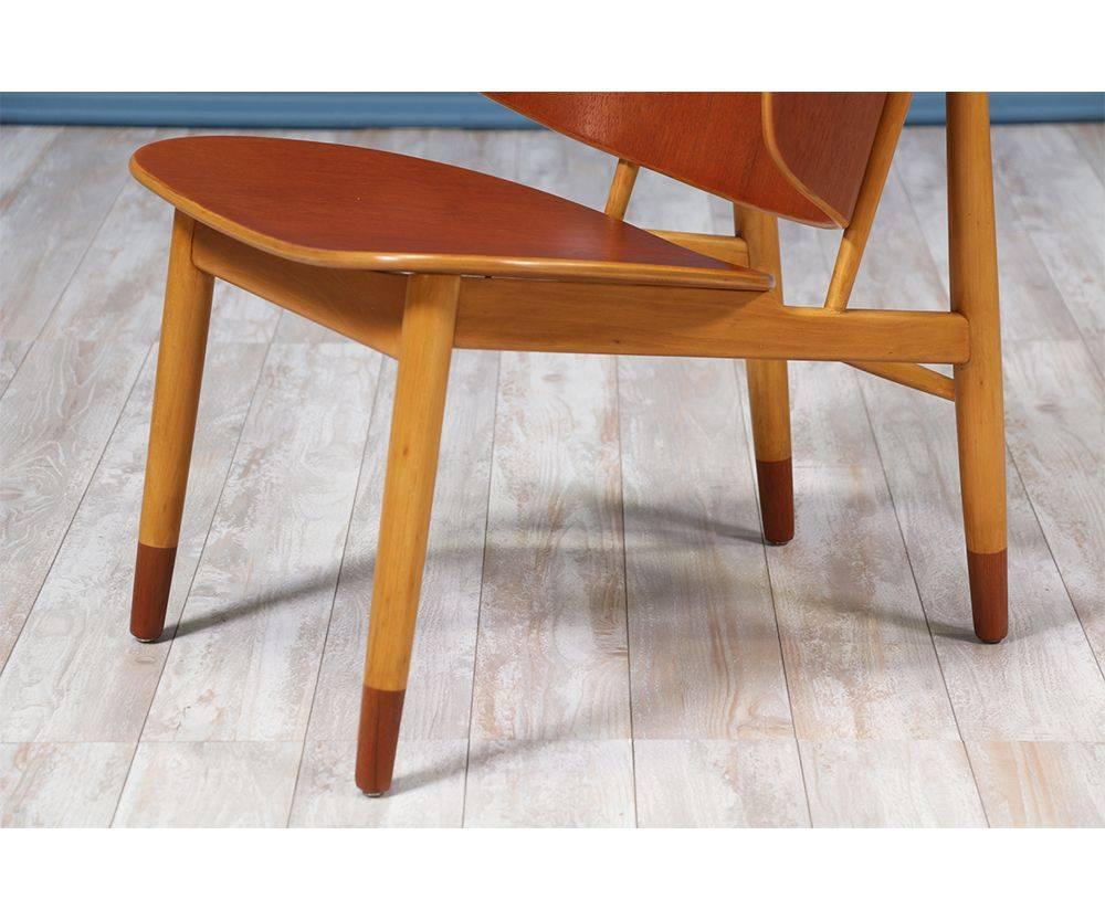 Expertly Restored - Ib Kofod-Larsen Shell Chairs for Christiansen & Larsen For Sale 1