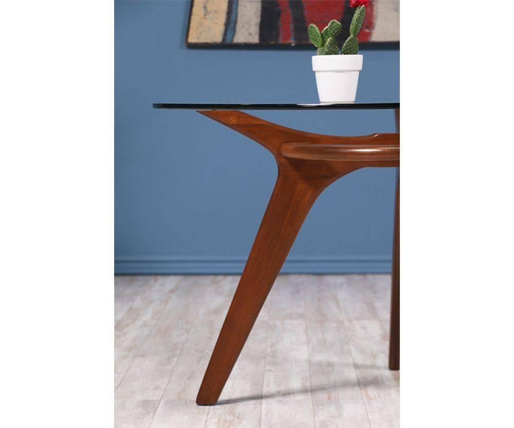 Glass Adrian Pearsall Model 1135-T48 Dining Table for Craft Associates