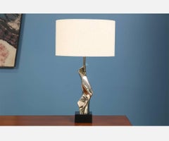 Richard Barr Amorphous Chrome Table Lamp for Laurel Lamp Co.
