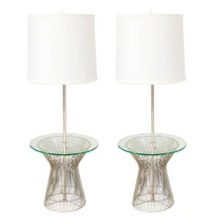 Warren Platner Style Lamp Side Tables by Laurel Lamp Co.