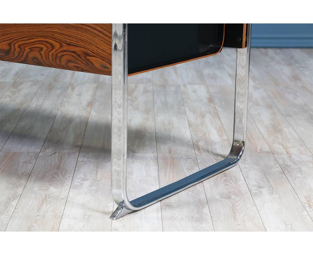 Peter Protzman Zebrawood and Chrome Credenza for Herman Miller 4
