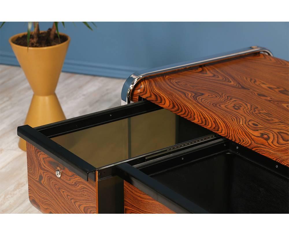Peter Protzman Zebrawood and Chrome Credenza for Herman Miller 3