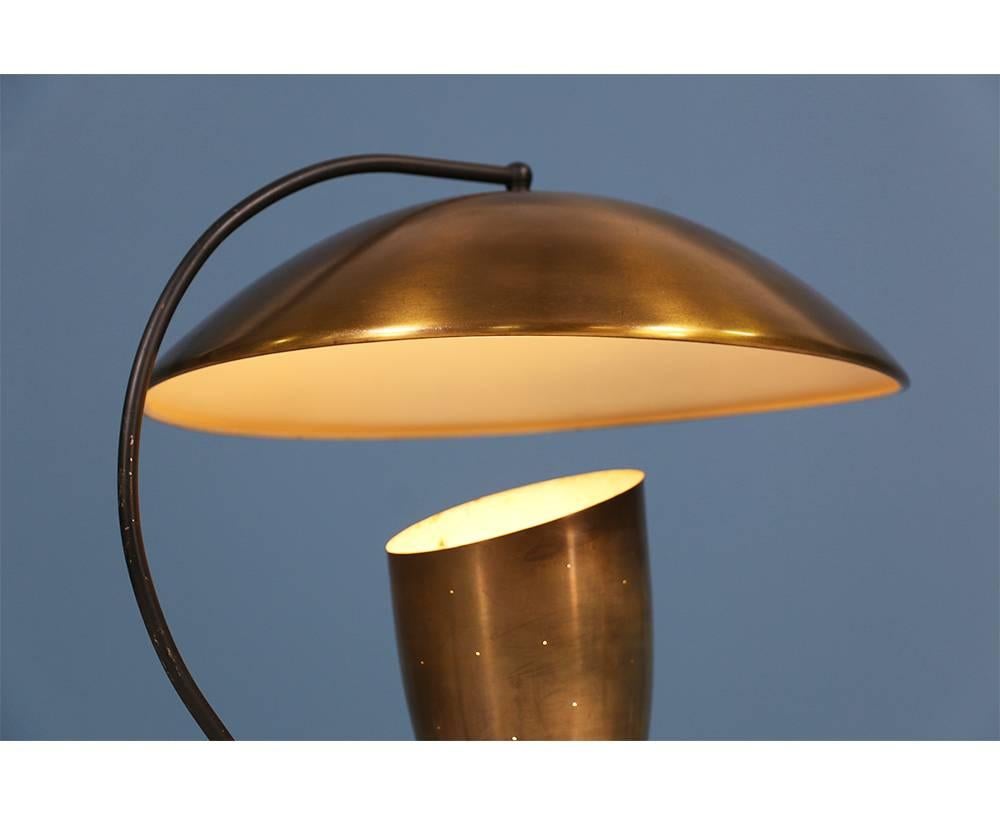 Mid-20th Century California Modernist Bronze Table Lamp by Robert Bulmore