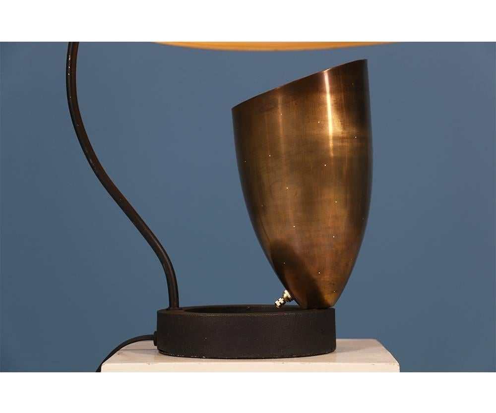 California Modernist Bronze Table Lamp by Robert Bulmore 2