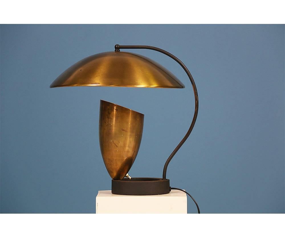 Mid-Century Modern California Modernist Bronze Table Lamp by Robert Bulmore