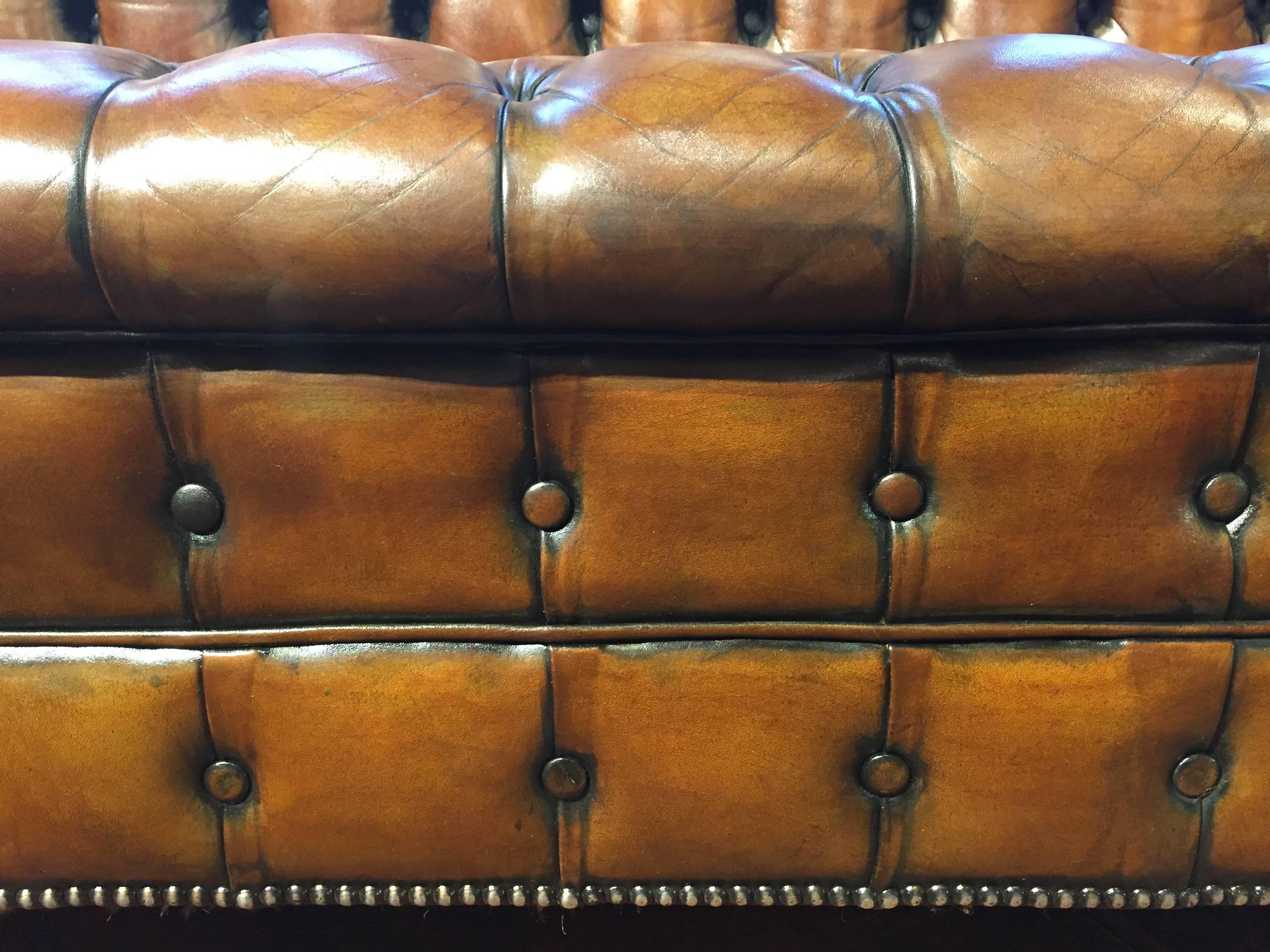 Leather Vintage Chesterfield Sofa