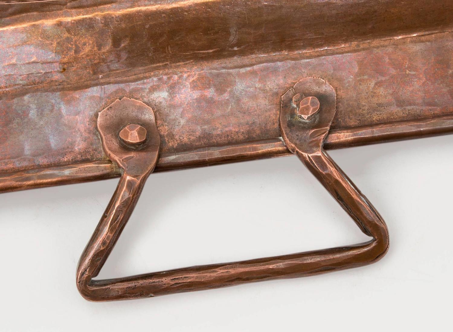 Handmade Hammered Copper Tray at 1stdibs