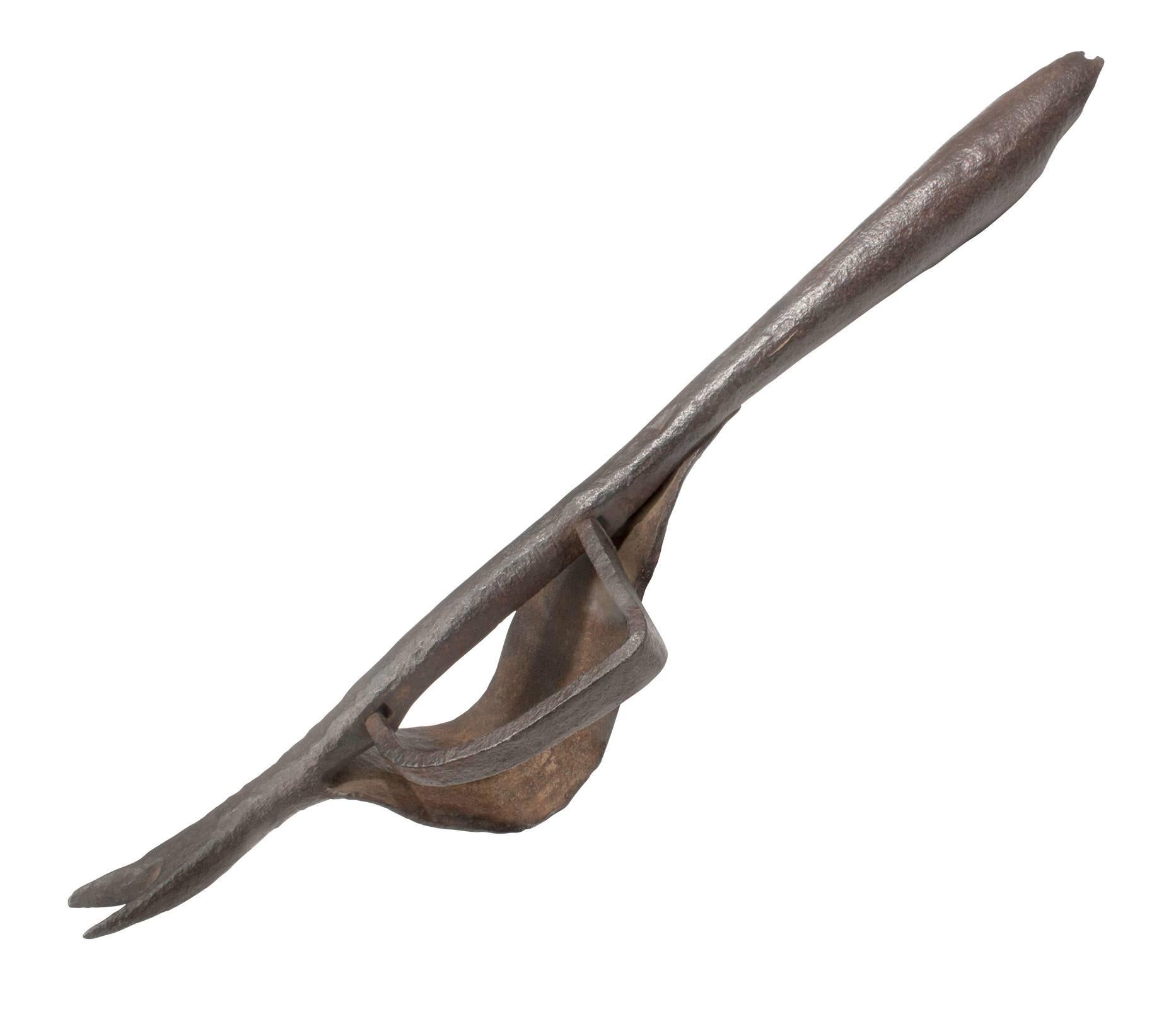 Hand-Crafted 19th Century Hand-Wrought Iron Tool