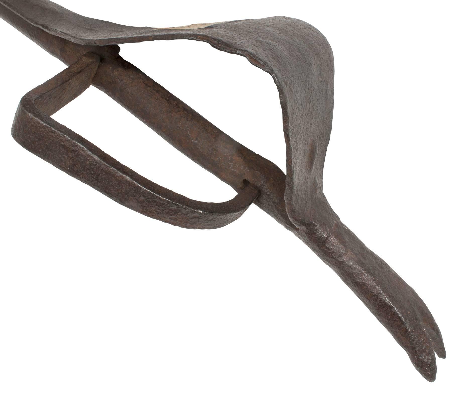 Early 19th Century 19th Century Hand-Wrought Iron Tool