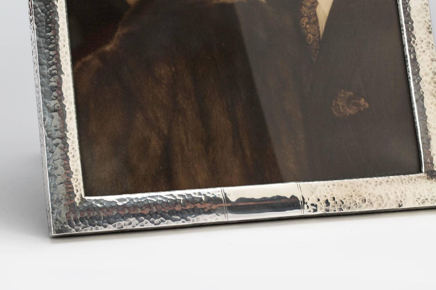 Large 10x14 Sterling Silver Picture Frame For Sale at 1stdibs