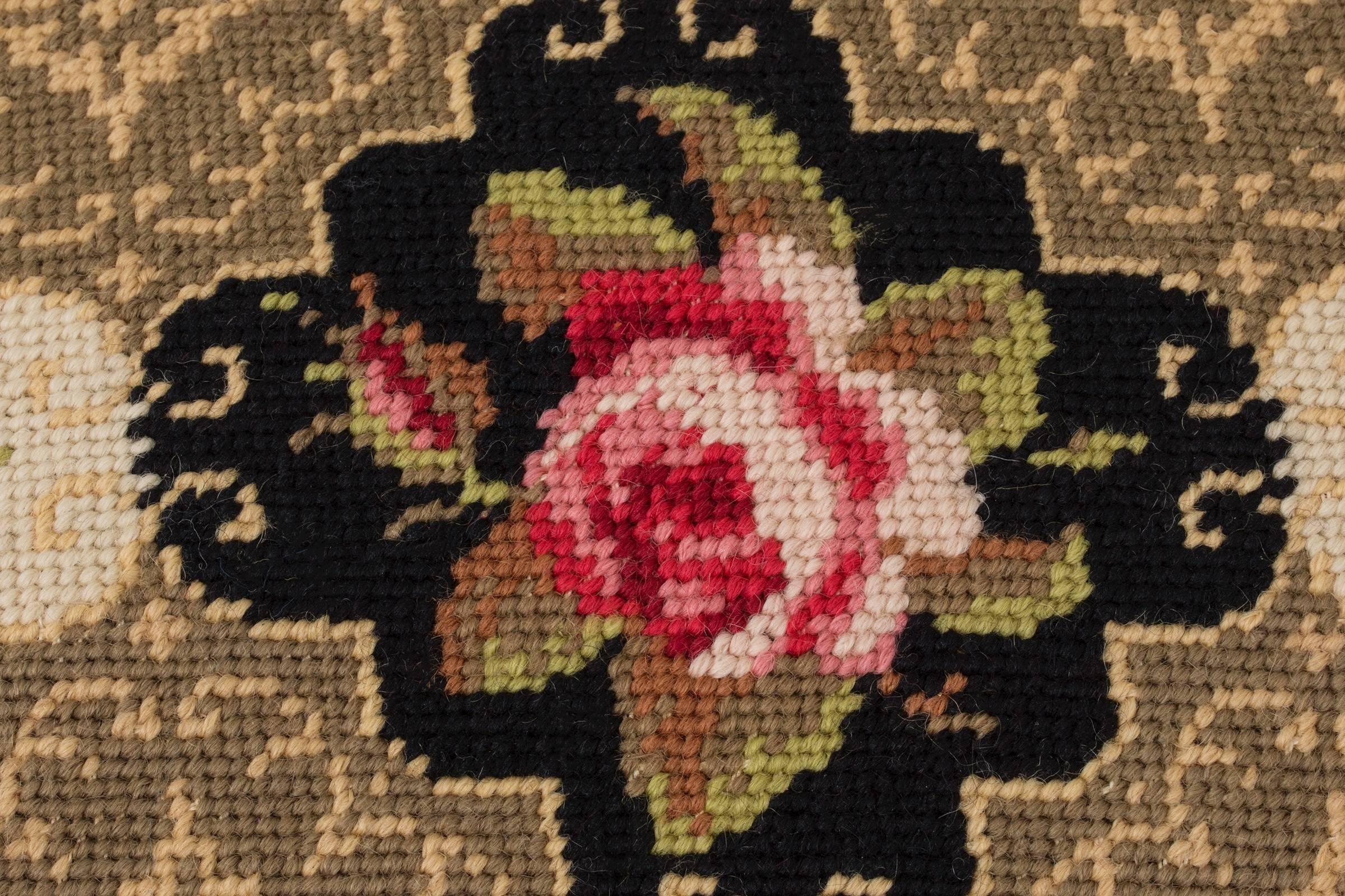 Late 20th Century French Needlepoint Pillow