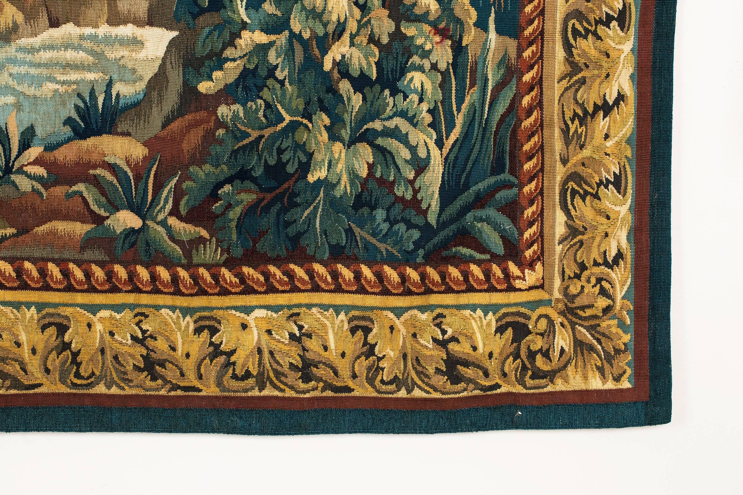 Late 19th Century 19th Century Flemish Verdure Tapestry