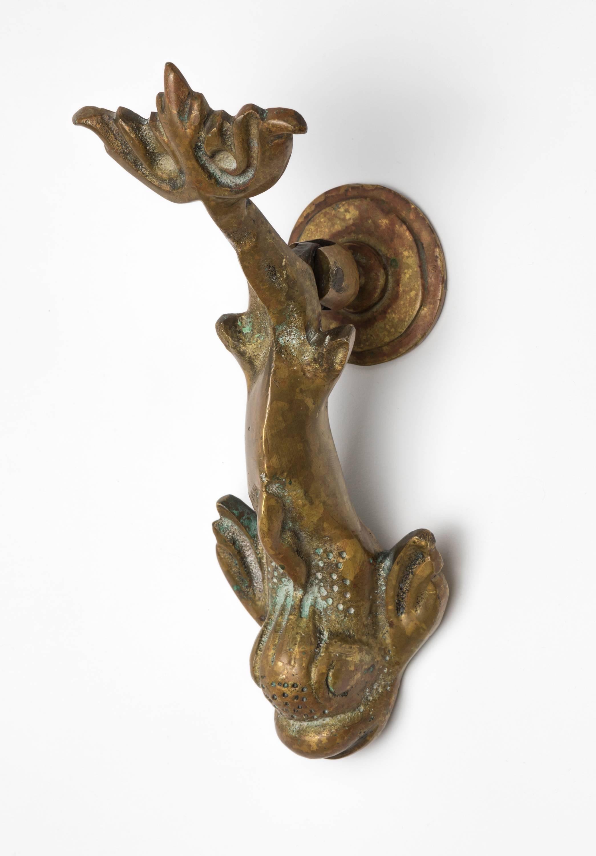 antique dolphin door knocker