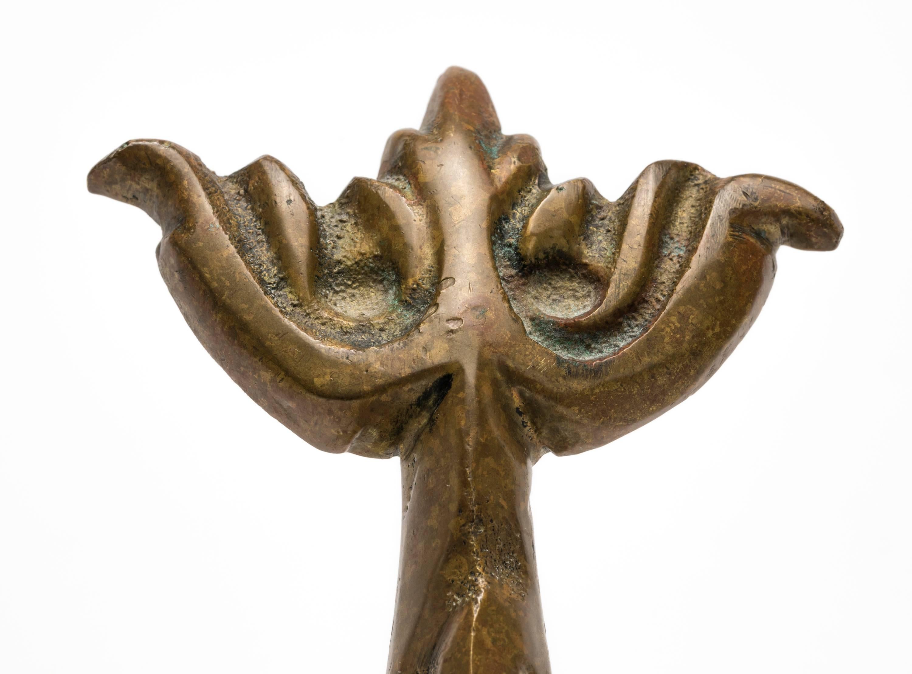 Old Brass Dolphin Door Knocker 2